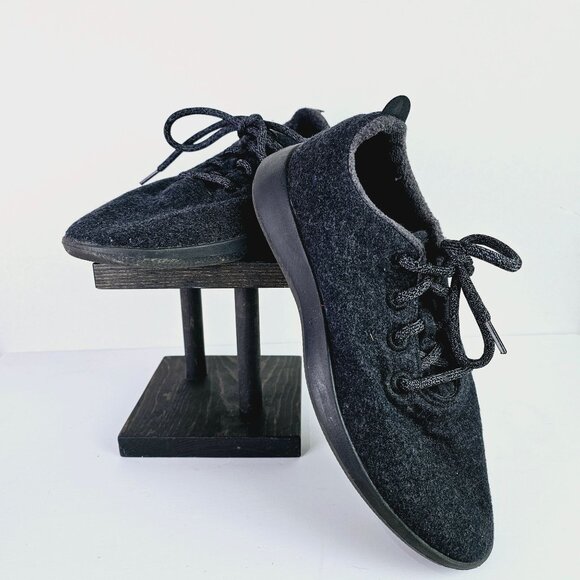 Allbirds Women's Wool Runner Mizzles 0120 NV1 Natural Black Sneaker, Sz 9 - Picture 1 of 8